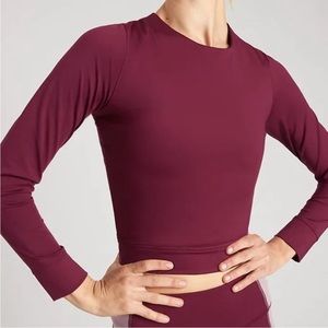 Banana republic activewear crop long sleeved top